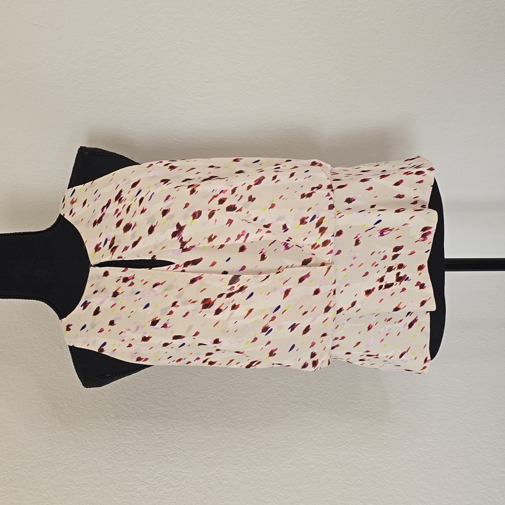 Ann Taylor Multi-colored Sleeveless Blouse Size 8